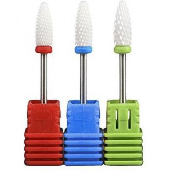 3/32 Corn-Shape Ceramic Drill Bit for Nail Polish Removal