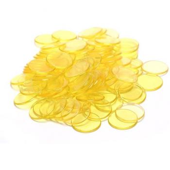 100pcs 19mm Plastic Poker Chips for Club Games