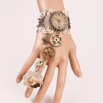 Gears and Lace Costume Gloves