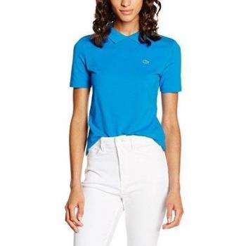 Polo Lacoste L!VE para Mujer, Azul, Talla L