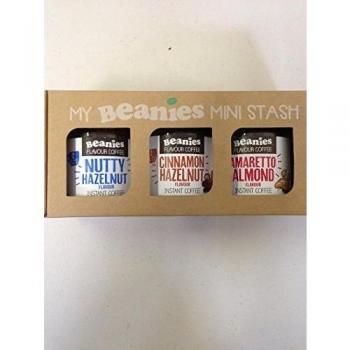 Beanies Nutty Gift Set (Nutty Hazelnut, Cinnamon Hazelnut, Amaretto Almond) 3 x 50g Jar
