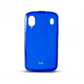 Protector de Teléfono Ksix B5740FTP05 (TPU) – Azul Translúcido, Diseñado para ZTE Orange Montecarlo