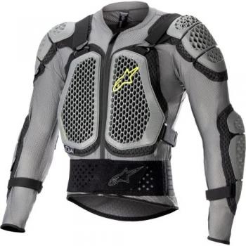 Alpinestars Giacca Protettiva Bionic Action V2 Grigio-Nero-Giallo Fluo
