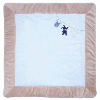 Nattou 321518 Kinder-Spieldecke – 100 cm × 100 cm – Alex & Bibou