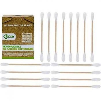GreenTouch Wood Buds – 1,000 Sustainable Cotton Swabs