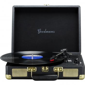 Black Compact Turntable from GOODMANS, Model Ealing