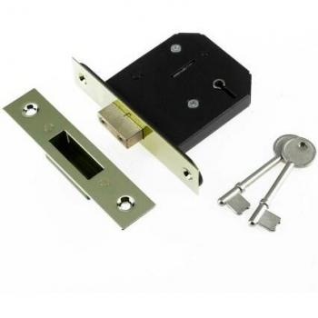 Yale Essentials 5 Lever Deadlock Brass 64mm