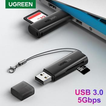 Ugreen CM264 (USB 3.0), Lettore di schede di memoria, Nero
