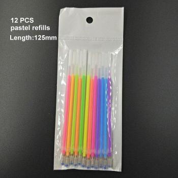 12pcs 1.0mm Gel Pen Highlighter Refills