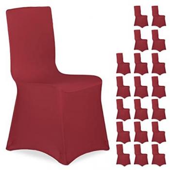 Fodere Elastiche per Sedi 20 Pezzi Rosso Scuro