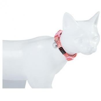 Katzenhalsband mit Reflexstreifen in Pink von Freedog