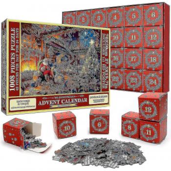 Puzzle Calendrier de l’Avent 2023, 1008 pièces
