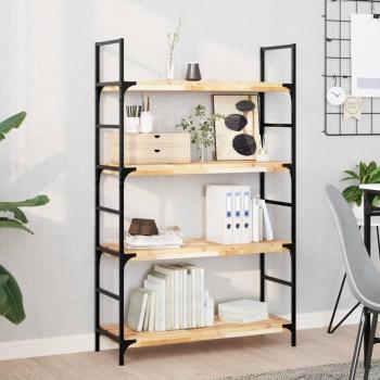 Untreated Solid Wood Acacia Floating Shelf 80x30x4 cm