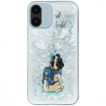 Estuche Relieve Quicksand para Redmi A1 y A2 4G – Perro Colorido