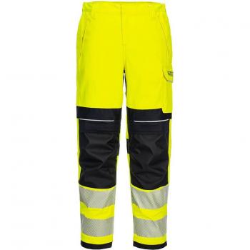 Portwest PW3 Hi‑Vis Fire‑Resistant Women’s Pants – Yellow & Black – Regular Fit