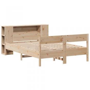 Vidaxl Bookcase-style Bed without Mattress, 150x200 cm, King Size, Solid Wood, Pine