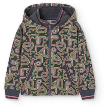 Chaqueta Boboli con Estampado Fleece, Ideal para Actividades Deportivas