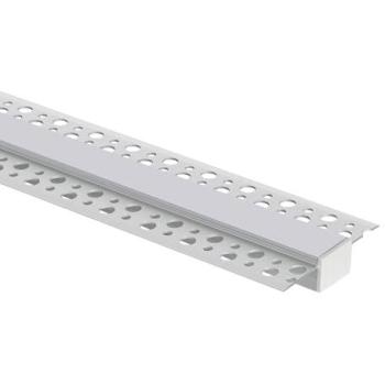 Profilé Aluminium Capot Continu Plâtre/Placo Ruban LED 15 mm, 2 m, Blanc Translucide