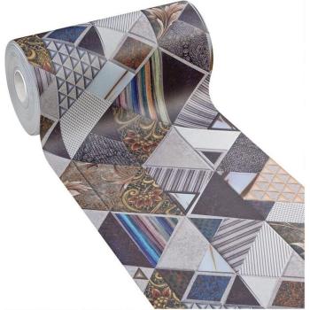 Tappeto di Cemento per Cucina Emmevi – Gomma PVC 51x40 cm, Design Moderno Mosaico, Antimacchia, Antiscivolo