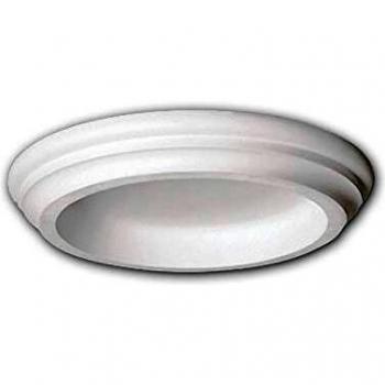 Profhome Decorative Element Full Column Ring White 111300