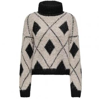 JDY Damen Rollkragenpullover Zoey 15330718 Beige