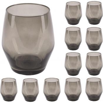 Set de 12 vasos de agua 370ml en cristal scalpers home