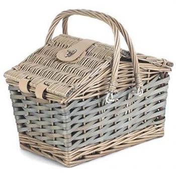 Wicker Poplar Classic Picnic Hamper – Grey