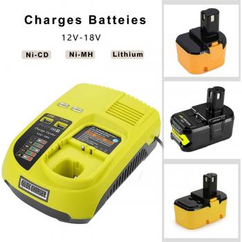 Ryobi 12 V‑18 V Pack de batteries chargeur P117 – Ni‑Cd / Ni‑MH / Li‑Ion