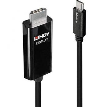 Lindy 43261 Cavo e Adattatore Video 1 m USB C HDMI Type A Nero
