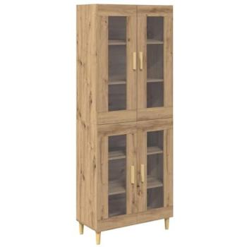 VidaXL Engineered Oak Highboard, 69.5 × 34 × 180 cm