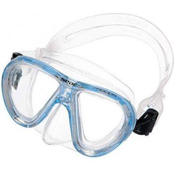 Masque de Plongée pour Enfants SEAC Procida, Verre Trempé, Bleu