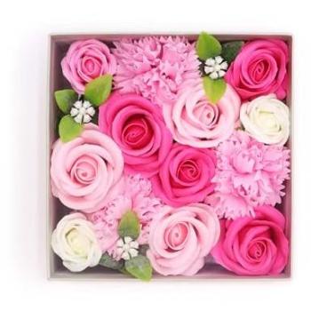 Pink Baby Flower Soap Set – Square Edition