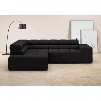 Ecksofa „Ancona“ von INOSIGN – 3 L‑Form Kissen + einstellbares Kopfteil (B = 249 cm, T = 