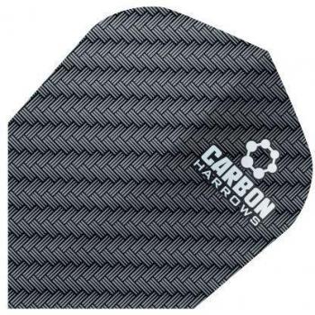 Harrows Carbon Darts Flight Kit – Black, 10 Units