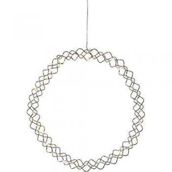 LED-Chromkranz 'Hoop', 30cm, 30 w/w LED