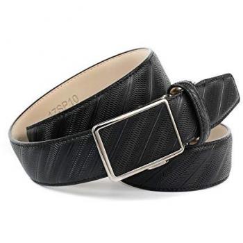 ANTHONI CROWN Damenleder Gürtel – Retro‑Effekt