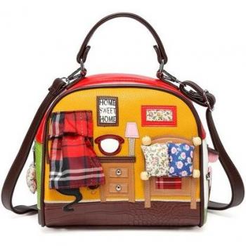 Braccialini Inspired Cartoon Handbag