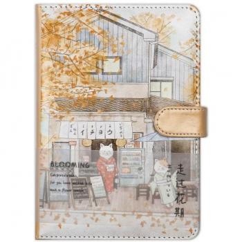 Carnet de notes A5 en cuir avec motif de chat, agenda, fournitures scolaires