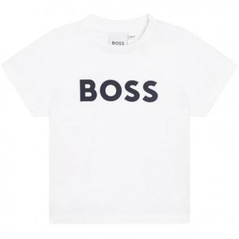 Boss T‑shirt con logo bianco taglia 12M