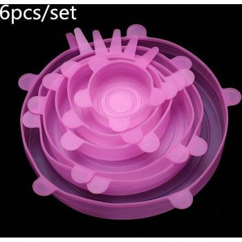Silicone Stretch Lids Set of 6