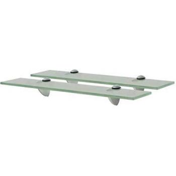 50x20 cm Glass Floating Shelves (2 pcs)