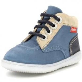 Ballerines Kickers Kickiconic pour Bébés Cuir Bleu 26