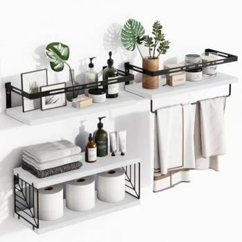 Scaffali 3+1 Mensole Legno Bianco – Spazio Versatile