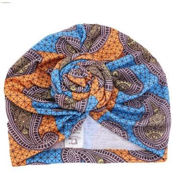 Turbante de Algodón para Niñas con Nudo Cima