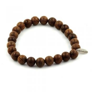 Heritage Wood Bead Wristlet