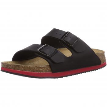 Birkenstock Arizona Birko-Flor Pantoletten, Unisex, Schwarz, Größe 39
