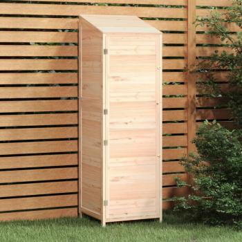 Cobertizo de Jardín Vidaxl Madera Maciza Abeto 55x52x174.5 cm – Natural