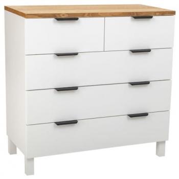 Cómoda de Madera 5 Cajones – Estilo Wanderlust Deco