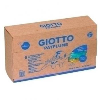 Pâte à modeler GIOTTO – 6 paquets de 350 g (couleurs primaires)