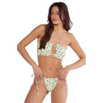 Women's Mint Ruched Floral Bandeau Bikini – NastyGal 14